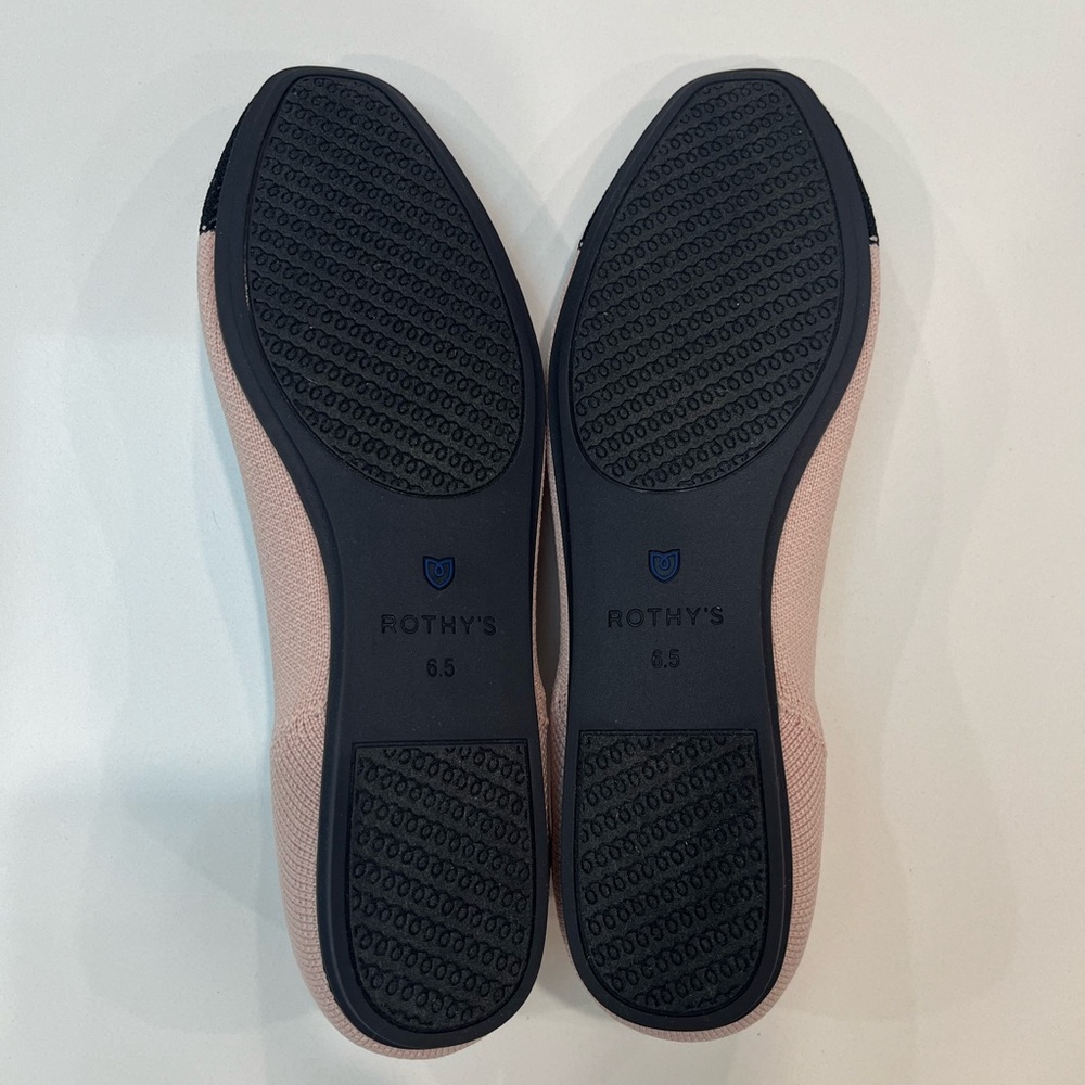 NWOB new never worn rothy’s (rothys) square toe flats in rosewater rare sz 6.5 - Picture 10 of 16